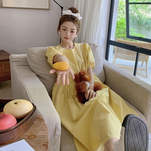 现货【】泡泡袖新款连衣裙152-9307-P105-控价158,女装连衣裙,浙宝152