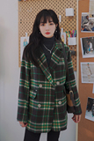 【现货】格子毛呢外套加152-9239-P135-控价188，女装毛呢外套，浙宝152