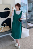 29号出货绿色2022新品背带裙152-9282-P95-控价148，女装连衣裙，浙宝152