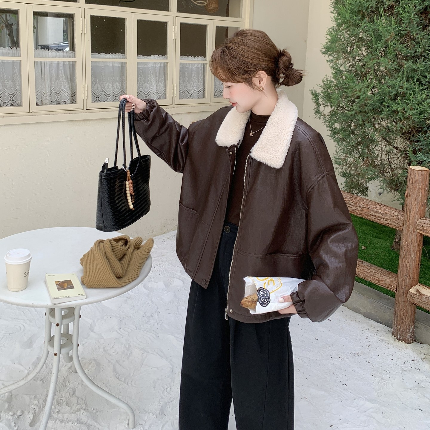 现货【新品】152-7309-皮衣152-7309-P205-298，女装派克服，浙宝152