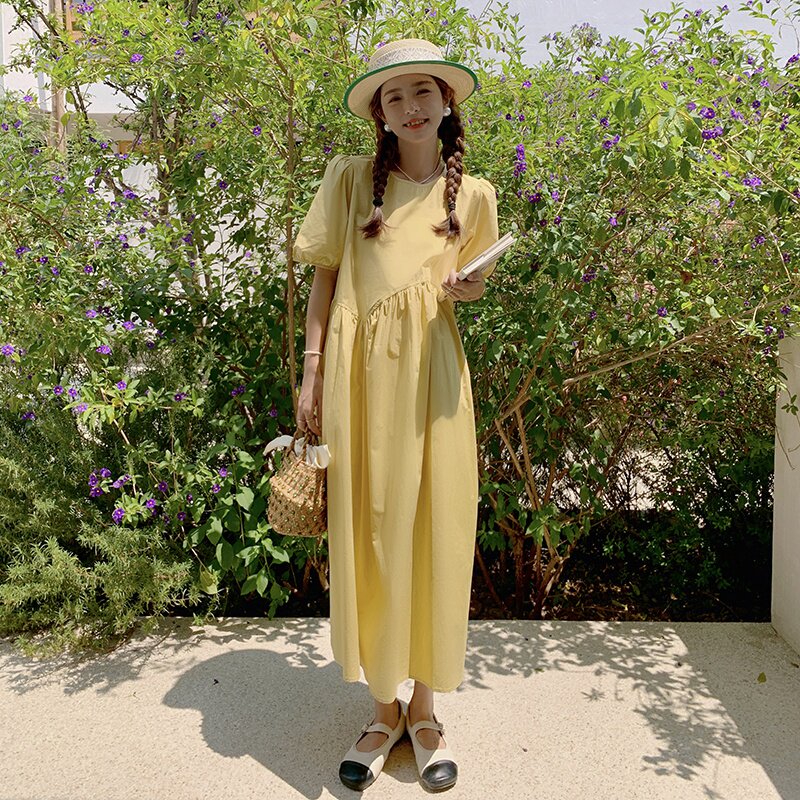 现货-现货【】泡泡袖新款连衣裙152-9307-P105-控价158,女装连衣裙,浙宝152