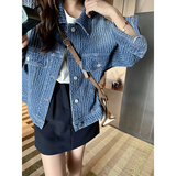 现货【】重工提货格纹牛仔外套152-9507-P135-控价188，女装风衣，浙宝152