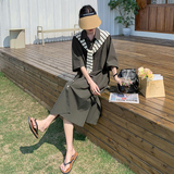【现货】衬衫连衣裙带披肩152-9816-P125-188，女装连衣裙，浙宝152