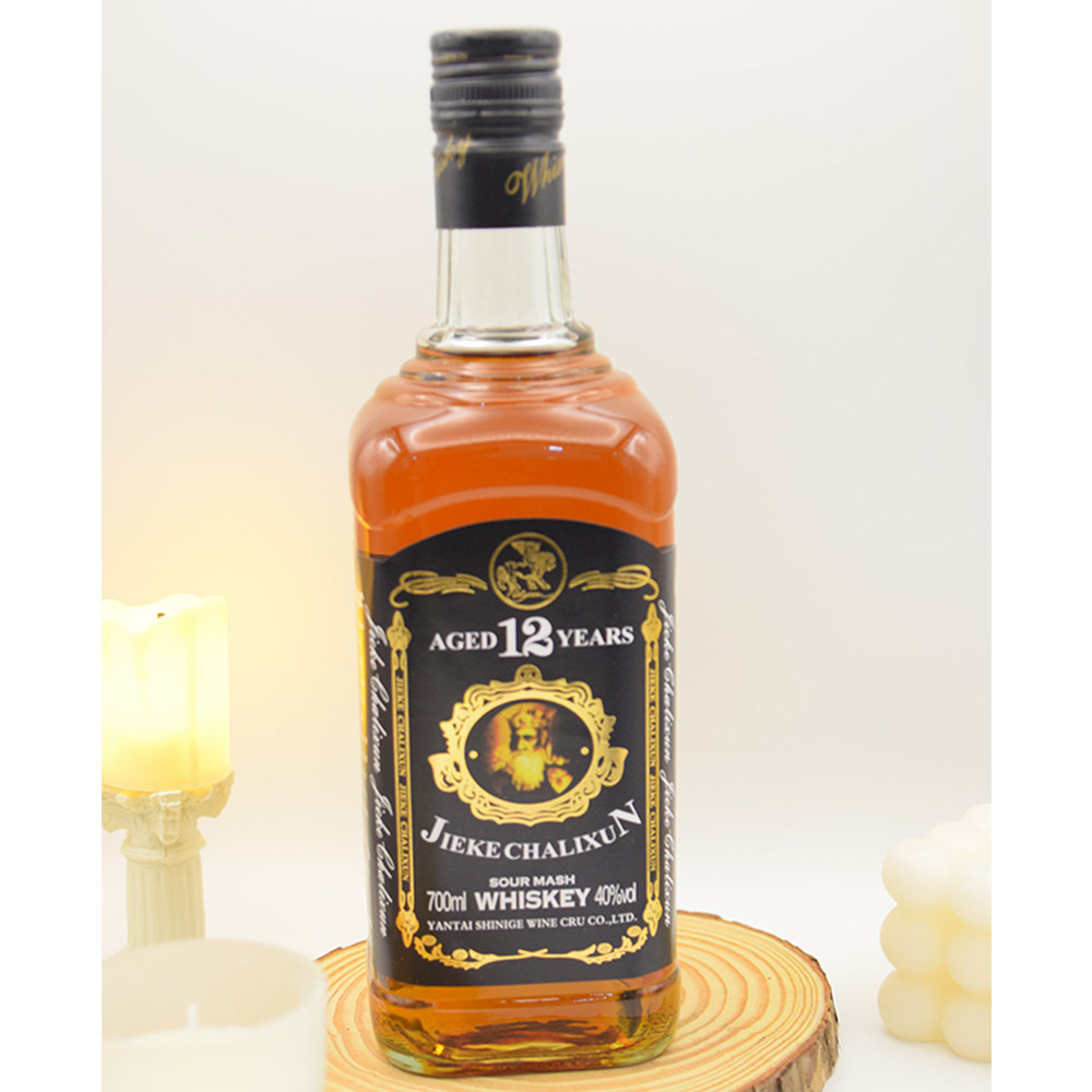 正品杰克查理逊威士忌40度洋酒700ml*1瓶烈性可乐桶ktv酒吧聚会