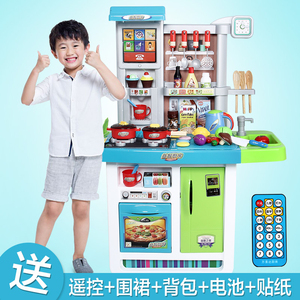 L过家家出水喷雾厨房玩具女孩做饭煮饭餐具幼儿园儿童仿真厨具大