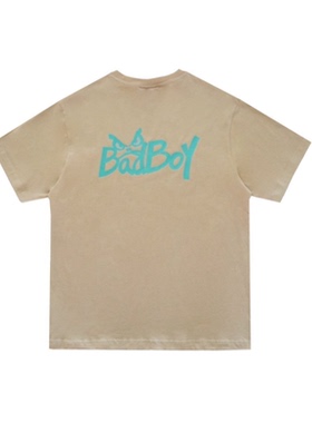 BOY字母印花男女宽松纯棉街头风百搭上衣潮牌短袖T恤