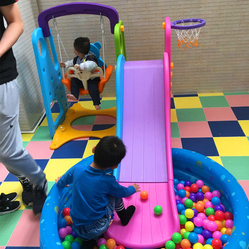室内户外小孩加高护栏滑梯秋千厚