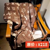 老花羊绒毛毯办公室沙发午睡毯轻奢风大牌毯子 时尚 小红书推荐 经典