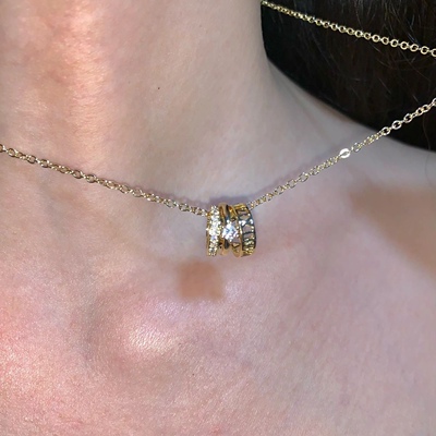 甜辣系拯救所有T恤的颈链