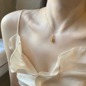 金色福禄双全十字项链女镶边葫芦吊坠套链轻奢高级感古法锁骨链女