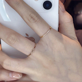 简约好搭配镶钻超闪戒指套装 ins欧美风叠戴食指戒指叠搭指环潮流