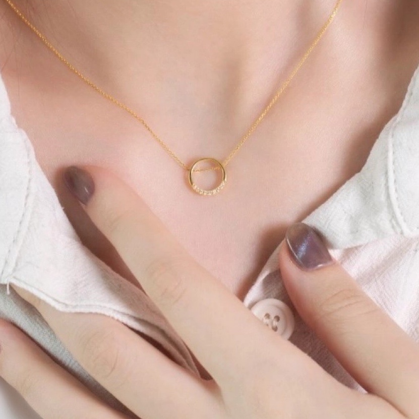 小团圆约会锁骨链甜美