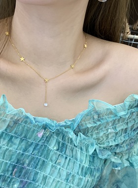 夏日幸运星简约小巧项链