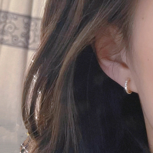 小巧仿真钻石微镶镶钻耳环耳钉