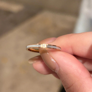 一颗透亮钻 显白戒指高级轻奢指环ins 精致CNC镶嵌天然白贝母细款