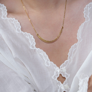 重磅自制回归~高级耐看多层金丝组合重叠毛衣项链锁骨链不掉色潮