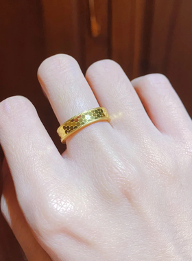 洗澡不用摘金店同款仿真金戒指