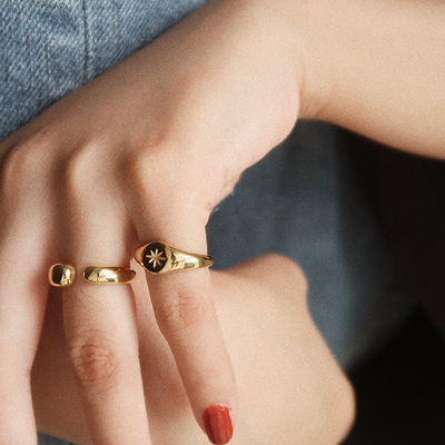 战神戒指！好运芒星指环