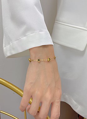 时髦博主视角夏季甜酷锆石手链