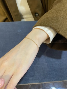 血脉觉醒~细细小金丝仿真金质感高级可水洗万能手链叠戴简约自制