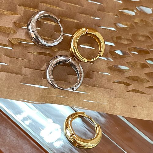 经典不过时小胖圆圈耳环耳饰品