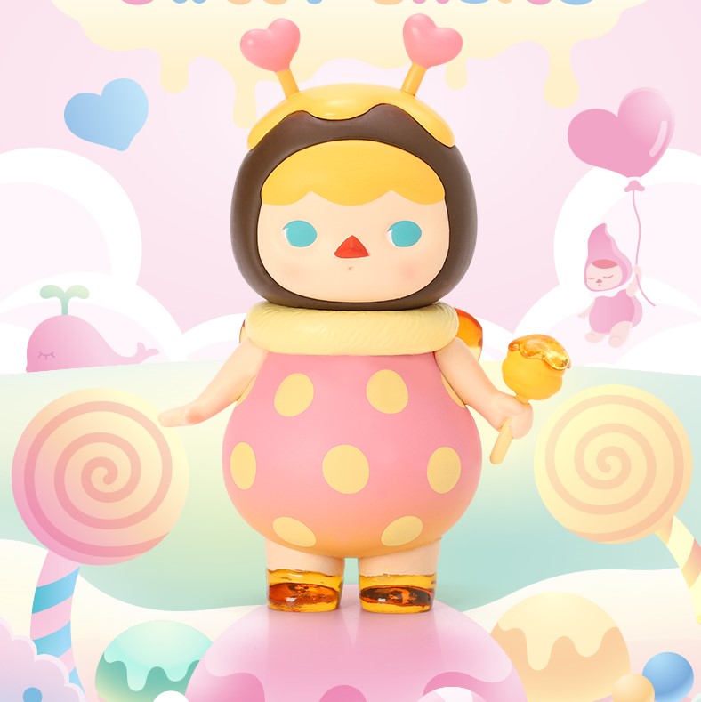 泡泡玛特毕奇甜品摆件手办公仔