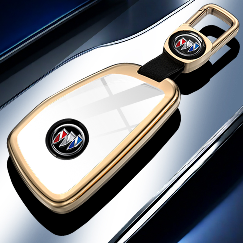 26款别克昂科威PLUS钥匙套24-25款GL8陆尊车高级感壳世纪金属壳扣