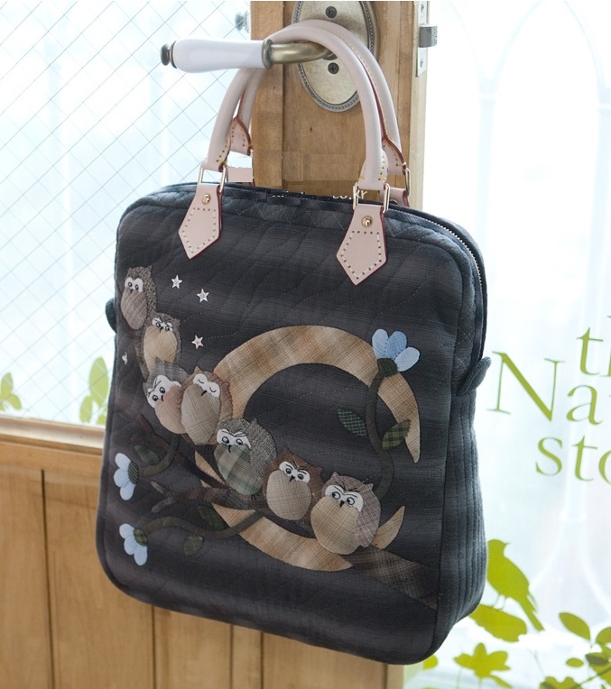 只卖图纸 手工布艺DIY 实物1:1图纸 t187猫头鹰提包   不是成品