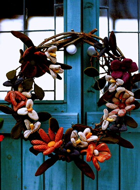 只卖图纸 手工布艺DIY 实物1:1图纸t518   花环图纸 不是成品