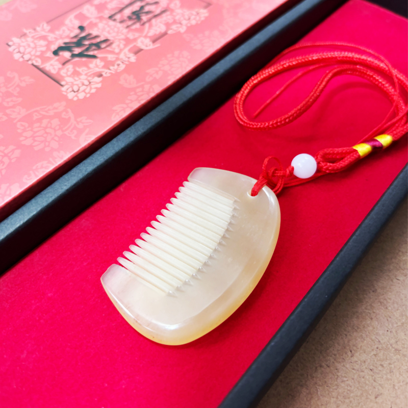 梳阁牛角梳子Y070可作挂坠 迷你款 很小 精品可爱 毕业季纪念品