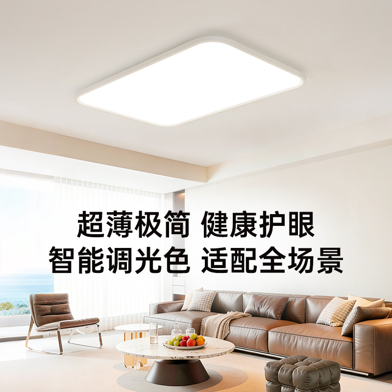 德国柏曼全光谱护眼客厅灯吸顶灯普瑞灯珠简约长方形智能灯具,家装灯饰光源,客厅吸顶灯,淘宝优惠券,粉丝福利购,淘宝优惠卷