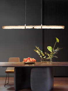 【大师系列-冰川】德国伯曼轻奢全光谱餐厅玻璃吊灯高端别墅灯具