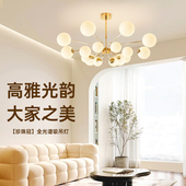 德国柏曼轻奢客厅吊灯大气美式 补贴15% 主灯魔豆分子灯led灯具