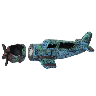 磁吸飞机鱼缸造景套餐海底沉船残骸装饰潜水艇摆件鱼虾躲避屋破船