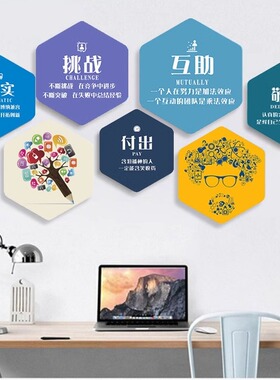 企业公司文化墙定制挂画会议办公室标语装修背景墙面装饰画形象墙