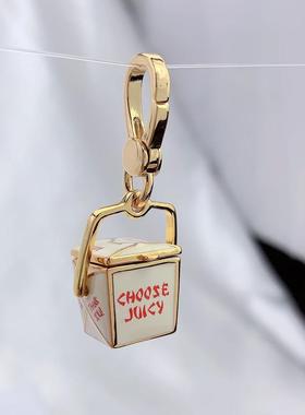 小众轻奢瑕疵处理时尚气质优雅高级辛运角收纳盒吊坠项坠钥匙挂件