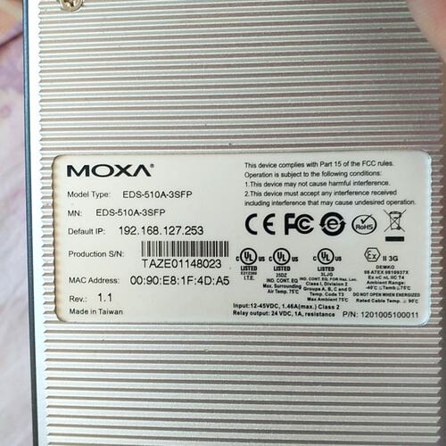 工业以太网交换机EDS-510A-3SFPEDS-510A-3SFP-TEDS-510A-1GT2SFP