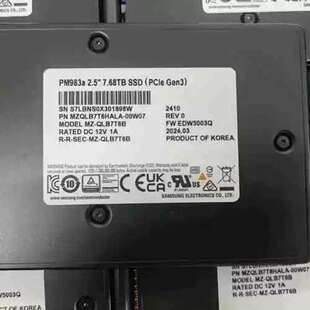 议价Samsung/PM983A 7.68TB
