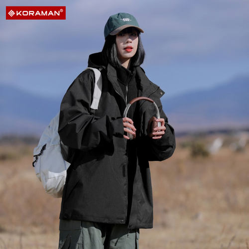 koraman防风男女同款冲锋衣外套