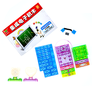 方块熊魔幻电能积木115拼儿童益智电路拼装拼插亲子玩具物理教具