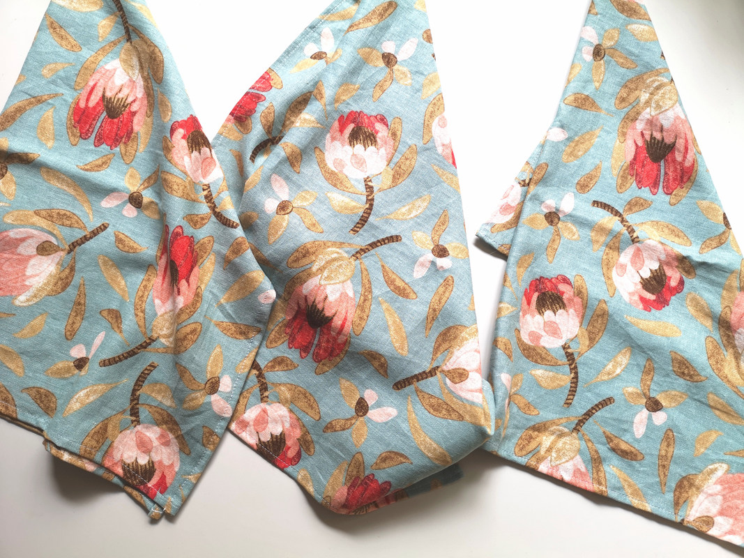 出口玉兰餐巾布餐垫亚麻棉茶巾布艺隔热垫盖布小桌布摆拍背景布