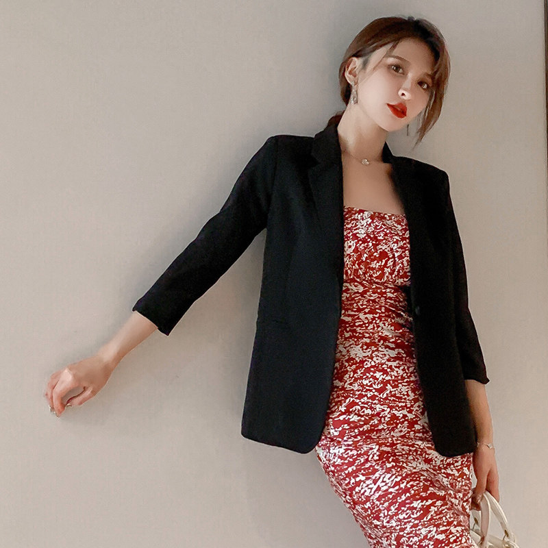 4220女夹克披肩外套搭配裙子休闲职业韩版修身衣服新款潮
