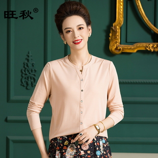 重磅加捻真丝衬衫气质女装通勤开衫纯色百搭桑蚕丝外披简约风衬衣