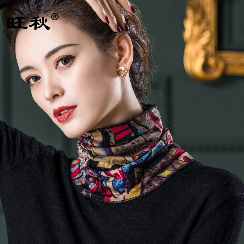 双层羊毛围脖女套头保暖脖子围巾女印花假领子百搭防寒护颈椎脖套,服饰配件/皮带/帽子/围巾,围巾/丝巾/披肩,淘宝优惠券,粉丝福利购,淘宝优惠卷