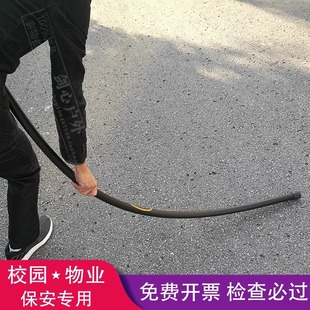 防暴长棍安保学校门卫室小区训练安防长橡胶辊子防爆长棍实心防身