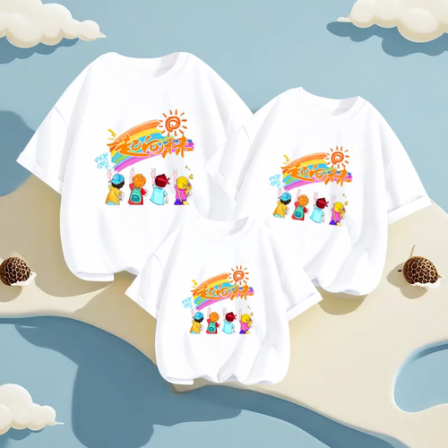 班服定制亲子装夏季新款幼儿园一家三四口短袖t恤运动会全家福装