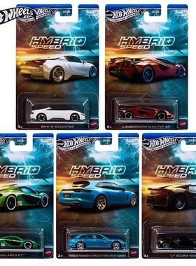 风火轮银标混动超跑速度兰博基尼闪电保时捷宝马合金车模型GDG44