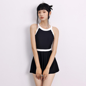 高级感海边游泳衣 裙式 艾慕狐连体泳衣女款 泡温泉保守显瘦新款