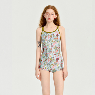 平角竞速泳衣女游泳馆专用竞技专业游泳衣带胸垫2026年新款高级感