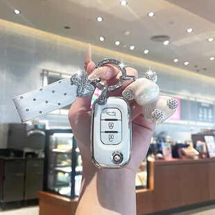 适用奔驰smart钥匙套折叠奔驰斯玛特精灵fortwo汽车扣女forfour壳